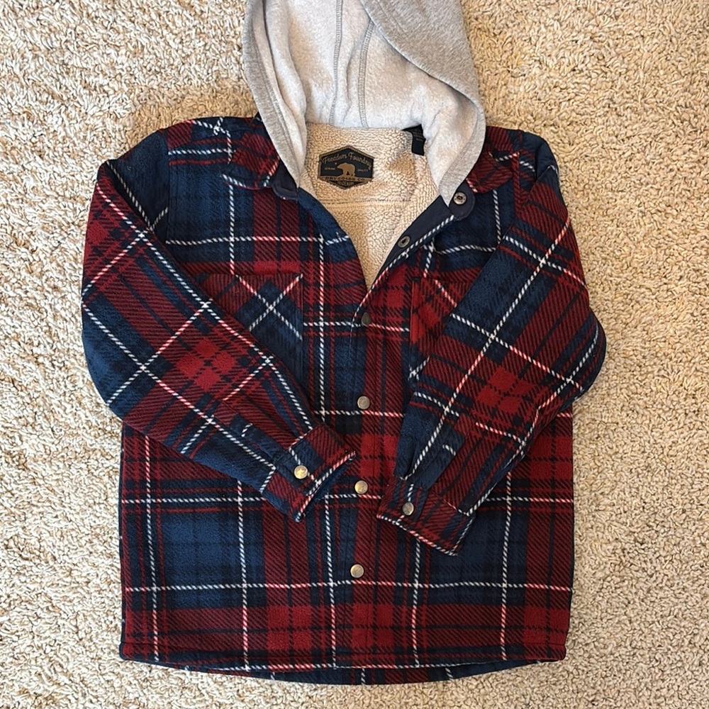 Buffalo Plaid Hooded Jacket